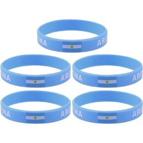 5pcs Country Flag Silicone Bracelet Unique Rubber Sports Fashion Wristband Game Supplies Hand Band for Sports Game Compatitive Race International Match (Germany)