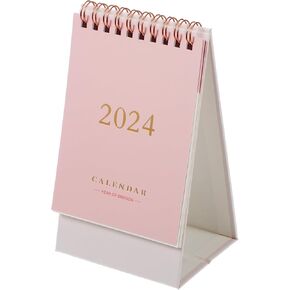 تقويم مكتب صغير من Gadpiparty 2024، يوليو 2023 إلى ديسمبر 2024، تقويم مخطط قائم، تقويم صغير لسطح المكتب لمكتب المنزل، 6.29 بوصة، وردي in Kuwait