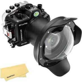 Seafrogs Underwater Housing for Sony A7M4 A7 IV + WA005-A 6 Inch Dome Port Kit [40M/130FT] Waterproof Case for Sony Alpha7 IV (ILCE-7M4 a74) +28-70mm F3.5-5.6, 24-70mm F2.8 GM Lens