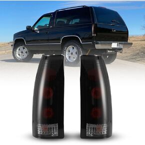 ROXX Full Led Tail Lights Fit for 1988-1999 Chevy C/K(1500/2500/3500) and 1992-1999 Chevy Suburban/GMC Yukon, 1992-1994 Chevy Blazer,1995-2000 Chevy Tahoe(Clear)