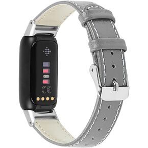 Compatible with Fitbit Luxe/Fitbit Luxe Special Edition Bands for Women Men, Feminine Leather Replacement Watch Band Straps Wristbands Bracelet for Fitbit Luxe Fitness and Wellness Tracker