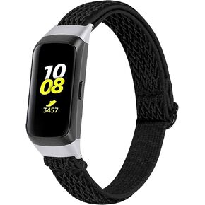 Fit for Samsung Galaxy Fit SM-R370 Bands Women Men, Stretch Adjustable Elastic Nylon Bracelet Strap Replacement Watch Band Wristbands for Samsung Galaxy Fit Fitness Tracker