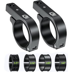 BRCOVAN Light Mounts for ATV UTV, 2PCS Off-Road LED Light Bar Mounting Bracket, Aluminum Alloy Whip Light Flag Mount Roll Bar Tube Clamps for 1.5"/1.75''/1.85"/2''/2.1" Roll Cages