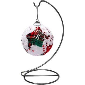 Ornament Display Hanger Rack Stand Hook Chrismas Ornament Party Decoration Holder Air Plant Flower Pot Hanging Terrarium Home Office Decoration (1, 9.1''x4.1''), Black