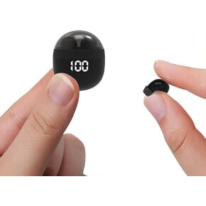 Invisible Mini Earbuds Wireless Bluetooth, Low Profile Micro Smallest Tiny Discreet Hidden Earbuds for Work, Small Headphones, Invisible Sleep Wireless Earphone IPX5 Waterproof for Small Ear Canals