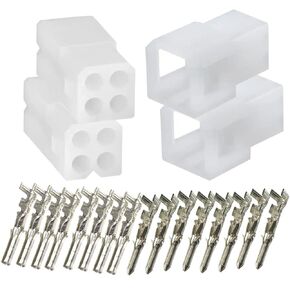 4-PIN Dual Row 2x2 Connector Kit for Western Fisher Snow Plow Controller Truck Unimount (2-Pack)