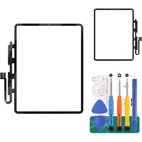 for iPad Pro 12.9 2021 Screen Replacement for iPad Pro 12.9 5th Touch Screen Repari Kits for iPad Pro 12.9 5th Gen Digitizer Screen Replacement A2379 A2461 A2462 Black (No LCD/Display)