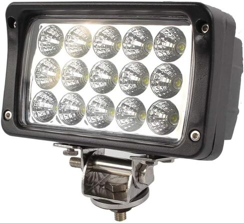 2 حزمة 6.3 بوصة 45 وات 5500LM ضوء عمل LED عالي التحمل 12 فولت/24 فولت، شريط إضاءة LED مقاوم للماء من Foglight للطرق الوعرة والشاحنة والجرار وATV وSUV وUTV، مع موصل DT in Kuwait