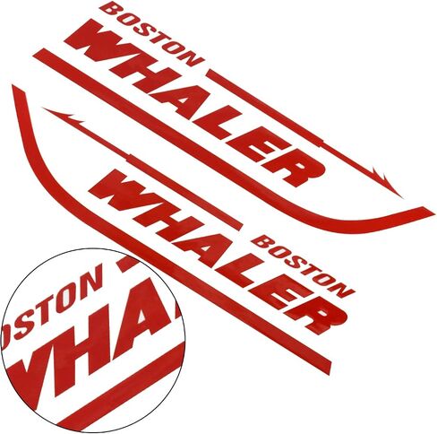 Pair Set Boston Whaler Vinyl Decal Stickers Boat Outboard Motor Suitable for Whaler Hull Marine Grade (Blue) in Saudi Arabia
