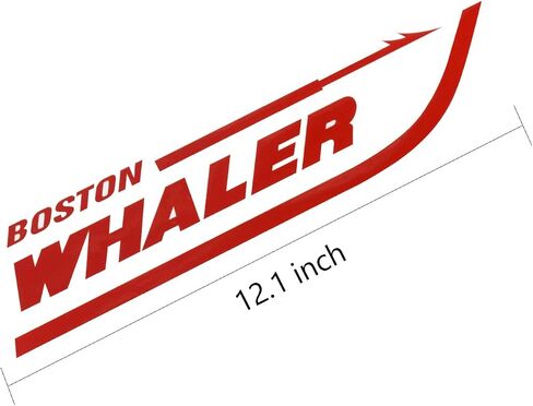 Pair Set Boston Whaler Vinyl Decal Stickers Boat Outboard Motor Suitable for Whaler Hull Marine Grade (Blue) in Saudi Arabia