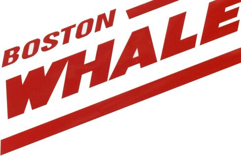 Pair Set Boston Whaler Vinyl Decal Stickers Boat Outboard Motor Suitable for Whaler Hull Marine Grade (Blue) in Saudi Arabia