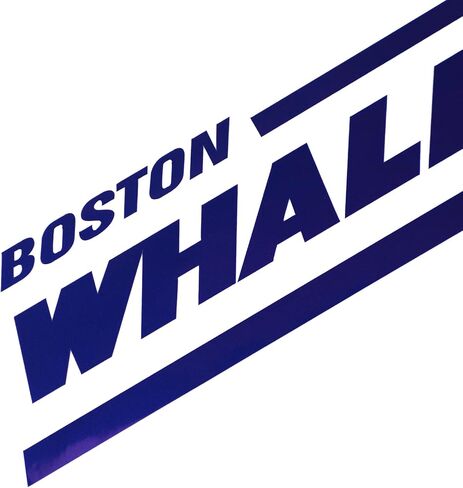 Pair Set Boston Whaler Vinyl Decal Stickers Boat Outboard Motor Suitable for Whaler Hull Marine Grade (Blue) in Saudi Arabia