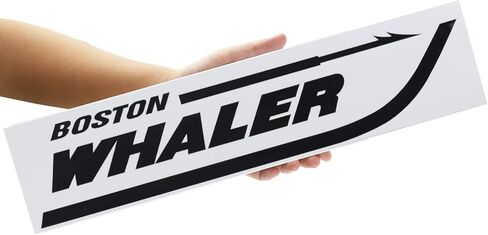 Pair Set Boston Whaler Vinyl Decal Stickers Boat Outboard Motor Suitable for Whaler Hull Marine Grade (Blue) in Saudi Arabia