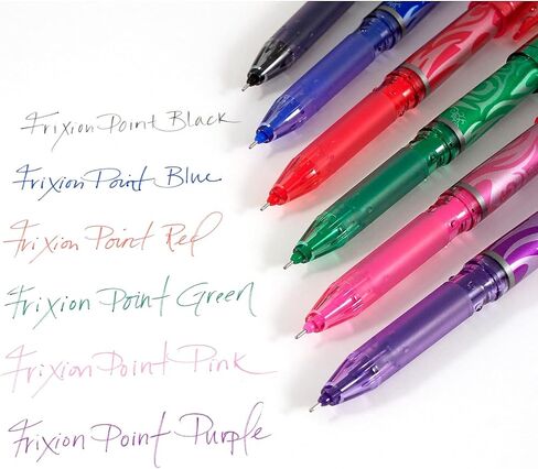 Pilot, FriXion Point Erasable & Refillable Gel Ink Pens, Extra Fine Point 0.5 mm, Pack of 12, Blue in Kuwait