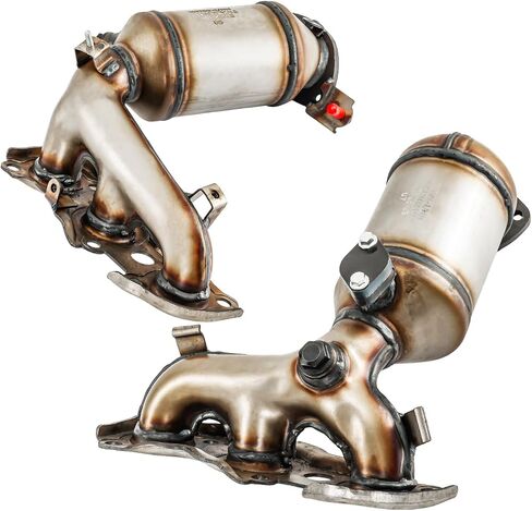 قطعتان من المحول الحفاز لـ ES300 2002 2003 3.0L طقم المحولات الحفازة مناسب تمامًا لاستبدال السيارات OEM #16466، 16465، 17140-20080، 25052-20170 (متوافق مع وكالة حماية البيئة) in Saudi Arabia