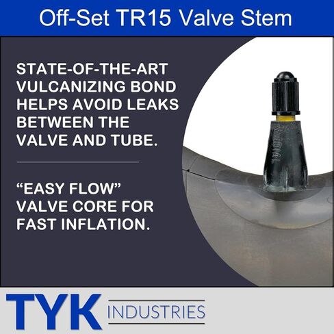4.00-18, 4.00-19 Farm Tractor Tire Inner Tubes with Straight Metal TR6 Valve Stems by TYK Industries in Saudi Arabia