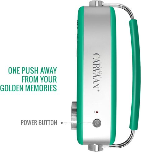 Saregama Carvaan Premium (نطاق ألوان البوب) هندي - مشغل موسيقى محمول مع 5000 أغنية محملة مسبقًا، FM/BT/AUX (أخضر الغابة) in Kuwait