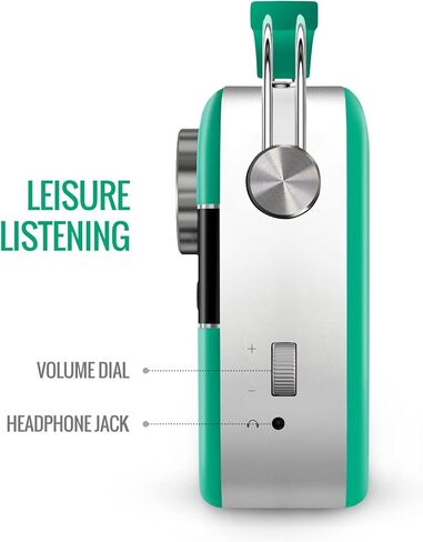 Saregama Carvaan Premium (نطاق ألوان البوب) هندي - مشغل موسيقى محمول مع 5000 أغنية محملة مسبقًا، FM/BT/AUX (أخضر الغابة) in Kuwait