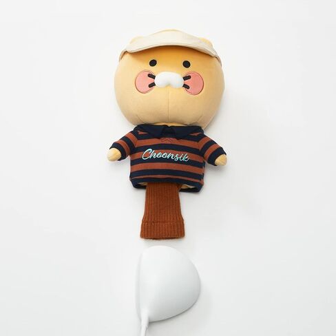 غطاء رأس سائق KAKAO FRIENDS GOLF Going Going، غطاء نادي الجولف، غطاء ناعم من الألياف الدقيقة in Kuwait