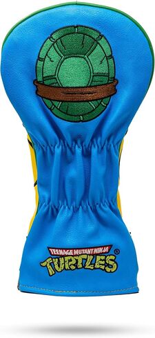 Pins & Aces TMNT Driver Head Cover - Premium, Hand-Made Leather Headcover - Teenage Mutant Ninja Turtle Heads, Tour Quality Golf Club Cover - Style and Customize You Golf Bag in Saudi Arabia