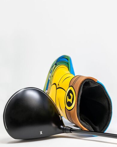 Pins & Aces TMNT Driver Head Cover - Premium, Hand-Made Leather Headcover - Teenage Mutant Ninja Turtle Heads, Tour Quality Golf Club Cover - Style and Customize You Golf Bag in Saudi Arabia