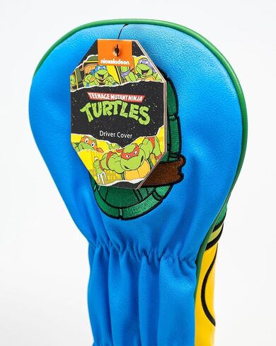 Pins & Aces TMNT Driver Head Cover - Premium, Hand-Made Leather Headcover - Teenage Mutant Ninja Turtle Heads, Tour Quality Golf Club Cover - Style and Customize You Golf Bag in Saudi Arabia