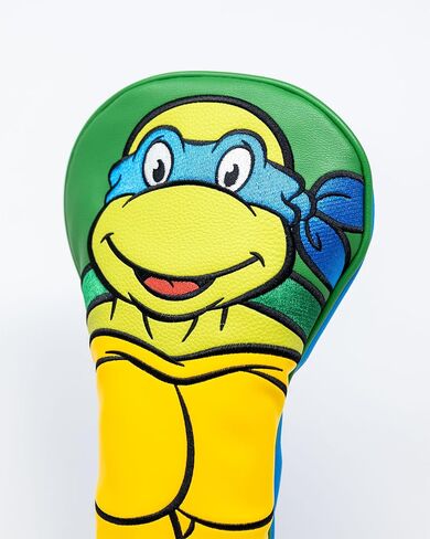 Pins & Aces TMNT Driver Head Cover - Premium, Hand-Made Leather Headcover - Teenage Mutant Ninja Turtle Heads, Tour Quality Golf Club Cover - Style and Customize You Golf Bag in Saudi Arabia