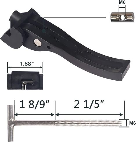 مجموعة استبدال غطاء Tonneau العالمي لأغطية سرير الشاحنة الصلبة ثلاثية الطي، بما في ذلك مشابك غطاء Tonneau، صامولة ماسية، ومسمار على شكل حرف T in Kuwait