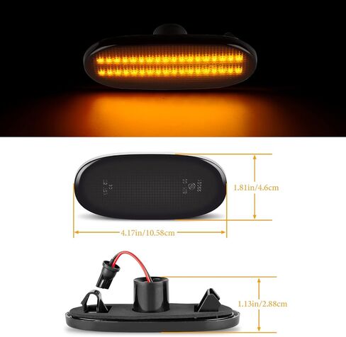 2 حزمة LED الجانب ماركر بدوره إشارة الجانب ماركر ضوء مجموعة الجمعية ل 2006-2018 VW C-rafter | مصابيح إشارة الانعطاف الجانبية لسيارة مرسيدس سبرينتر W906 لعام 2006-2018 (عدسة مدخنة) in Kuwait