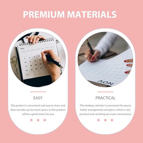 تقويم مكتب صغير من Gadpiparty 2024، يوليو 2023 إلى ديسمبر 2024، تقويم مخطط قائم، تقويم صغير لسطح المكتب لمكتب المنزل، 6.29 بوصة، وردي in Kuwait