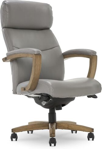La-Z-Boy Greyson Ergonomic Bonded Leather Swivel Executive Chair, Black (CHR10086B) in Saudi Arabia