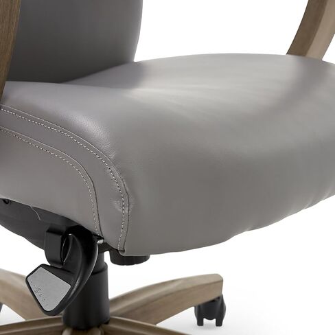 La-Z-Boy Greyson Ergonomic Bonded Leather Swivel Executive Chair, Black (CHR10086B) in Saudi Arabia
