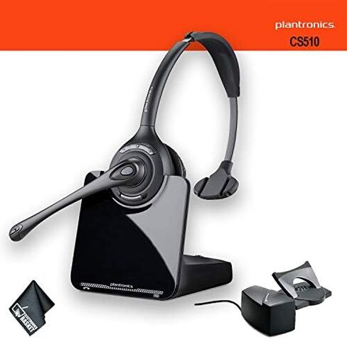 مجموعة نظام سماعات الرأس اللاسلكية Plantronics CS510 + رافع سماعة الرأس HL10 in Saudi Arabia
