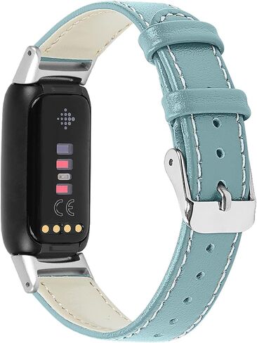 Compatible with Fitbit Luxe/Fitbit Luxe Special Edition Bands for Women Men, Feminine Leather Replacement Watch Band Straps Wristbands Bracelet for Fitbit Luxe Fitness and Wellness Tracker in Saudi Arabia