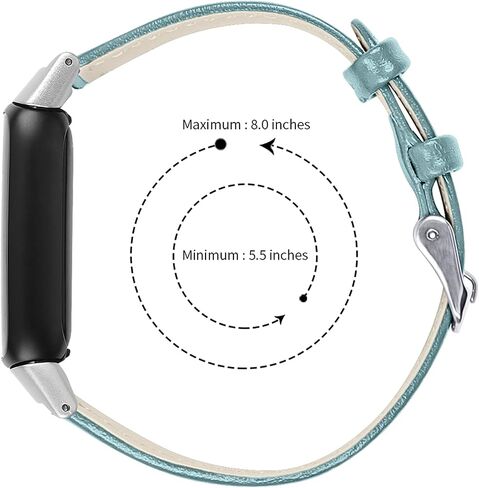 Compatible with Fitbit Luxe/Fitbit Luxe Special Edition Bands for Women Men, Feminine Leather Replacement Watch Band Straps Wristbands Bracelet for Fitbit Luxe Fitness and Wellness Tracker in Saudi Arabia