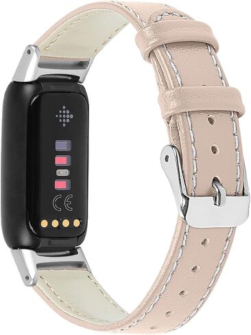 Compatible with Fitbit Luxe/Fitbit Luxe Special Edition Bands for Women Men, Feminine Leather Replacement Watch Band Straps Wristbands Bracelet for Fitbit Luxe Fitness and Wellness Tracker in Saudi Arabia