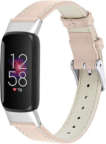 Compatible with Fitbit Luxe/Fitbit Luxe Special Edition Bands for Women Men, Feminine Leather Replacement Watch Band Straps Wristbands Bracelet for Fitbit Luxe Fitness and Wellness Tracker in Saudi Arabia