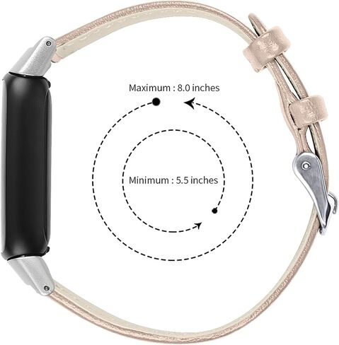 Compatible with Fitbit Luxe/Fitbit Luxe Special Edition Bands for Women Men, Feminine Leather Replacement Watch Band Straps Wristbands Bracelet for Fitbit Luxe Fitness and Wellness Tracker in Saudi Arabia