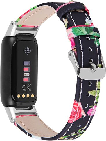 متوافق مع أحزمة إصدار خاص من Fitbit Luxe/Fitbit Luxe للنساء والرجال، وأساور معصم بديلة من الجلد الأنثوي لتتبع اللياقة البدنية والعافية من Fitbit Luxe in Kuwait