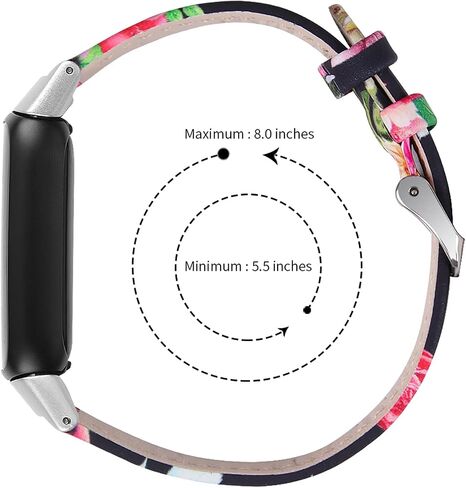 متوافق مع أحزمة إصدار خاص من Fitbit Luxe/Fitbit Luxe للنساء والرجال، وأساور معصم بديلة من الجلد الأنثوي لتتبع اللياقة البدنية والعافية من Fitbit Luxe in Kuwait