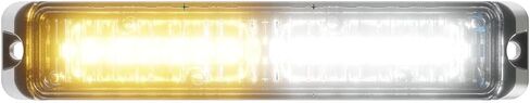 Abrams SAE Class-1 Flex 12 [كهرماني/أبيض] 36 وات - 12 LED شاحنة محراث الثلج LED للشاحنة، ضوء مصبغة LED، ضوء تحذير ستروب للتركيب على سطح الرأس in Kuwait