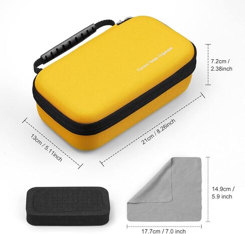 Hard Case Compatible with Fluke 117/116/101 & Klein Tools MM400 Multimeter, Carrying Case Protecting Meter, Yellow in Kuwait