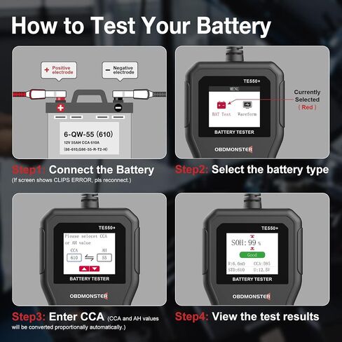 BM210 12V 24V 36V 48V 60V 72V Battery Meter, Waterproof LED Battery Voltage Display Acid&Lithium Battery Gauge Meter for Golf Cart EZGO Club CAR and Most Car(BM210) in Saudi Arabia