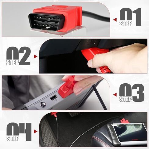 Autel Original Main Test Cable, 16 Pin OBD2 Diagnostic Test Cable, Work with Autel Wired Scanner MK808S MK808 MX808S MX808 MP808S MP808 DS808K DS808 DS708 MS906 IM508 IM508S IM508 PRO in Saudi Arabia