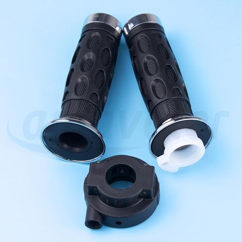 7/8inch 22mm Handlebar Throttle Twist Handle Grip Set w/Cable housing Holder Aftermarket Replacement Parts Compatible for GY6 50cc 80cc 125c 150cc Scooters Pit Bike ATV. in Saudi Arabia