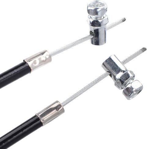 20 قطعة 1/8 بوصة كابل خانق عالمي ينتهي بمشابك إيقاف طقم إصلاح القفل لدراجة نارية Go Kart جزازة العشب بمحرك دراجة دراجة سكوتر أجزاء جرار الحديقة فضية in Kuwait