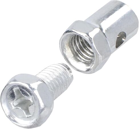 20 قطعة 1/8 بوصة كابل خانق عالمي ينتهي بمشابك إيقاف طقم إصلاح القفل لدراجة نارية Go Kart جزازة العشب بمحرك دراجة دراجة سكوتر أجزاء جرار الحديقة فضية in Kuwait