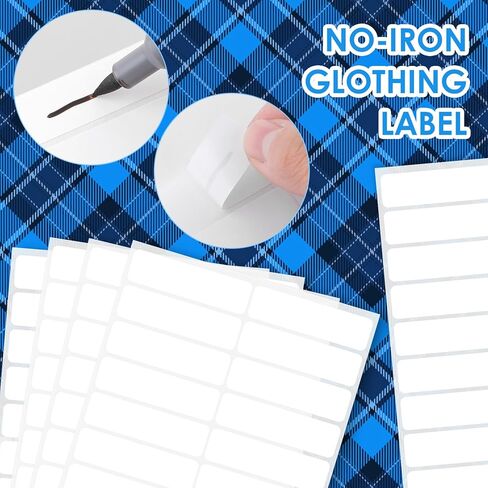 90 قطعة من ملصقات القماش غير الحديدية للملابس، ملصقات أسماء ذاتية اللصق للأطفال، ملصقات مقاسات الملابس قابلة للكتابة وملصقات أسماء الملابس المخصصة للرعاية النهارية ومدرسة التمريض ومستلزمات الغسيل المنزلية in Kuwait