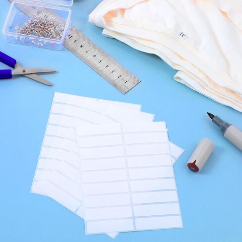 90 قطعة من ملصقات القماش غير الحديدية للملابس، ملصقات أسماء ذاتية اللصق للأطفال، ملصقات مقاسات الملابس قابلة للكتابة وملصقات أسماء الملابس المخصصة للرعاية النهارية ومدرسة التمريض ومستلزمات الغسيل المنزلية in Kuwait