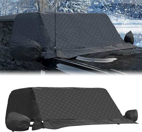 MAIKER OFF ROAD Windshield Snow Cover for Ford Bronco Accessories 2021 2022 2023 2024 Frost Wiper & Mirror Protector in Saudi Arabia